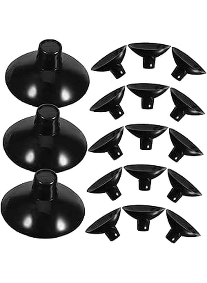 Ciieeo 20pcs Flat Top Suction Cup Clips Reusable Cable Wire Organizer For Smooth Walls - Image 1