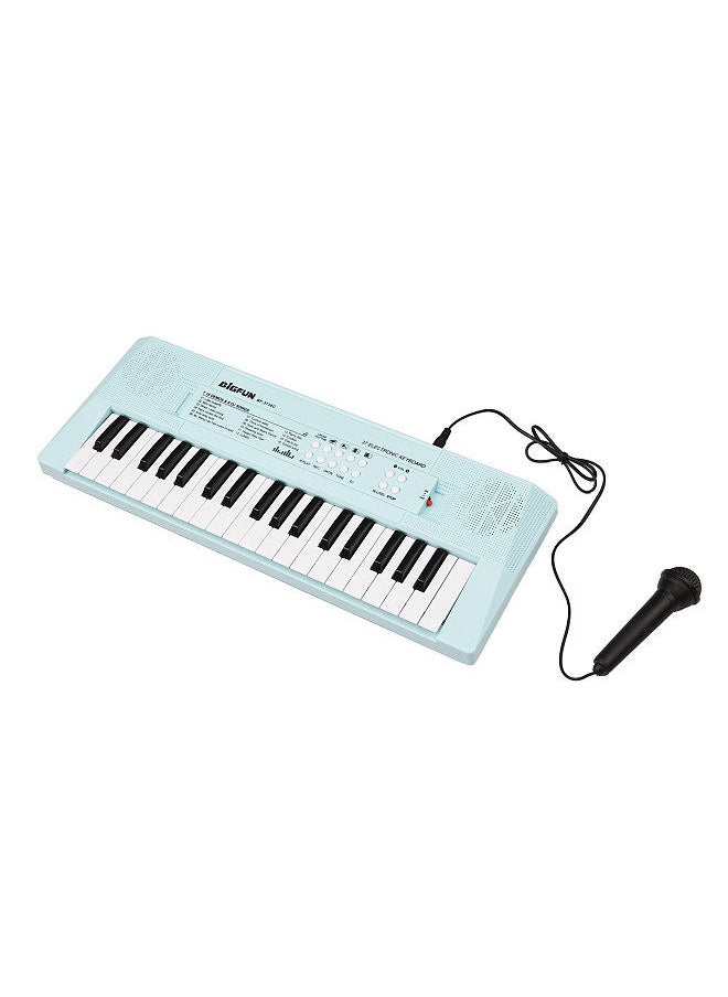 Generic - Electronic Piano with Mini Keyboard 37-Key Electronic Keyboard Piano Children' s Piano Blue - Image 1