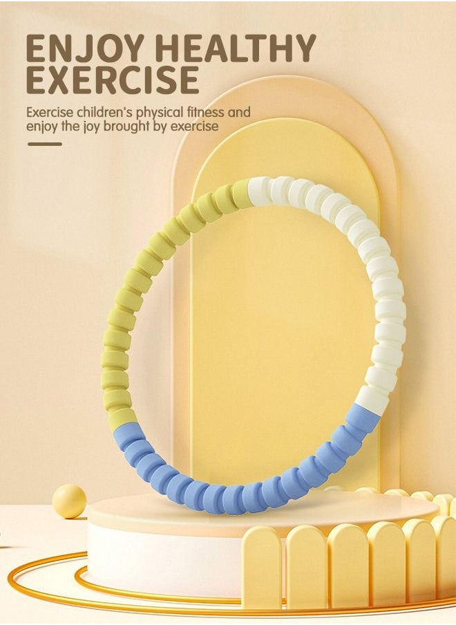 GROIC Hula Hoop Weighted Detachable Exercise Ring, 5 Sections Plus Size Portable for Home Life Sports Equipment, Fat Burning Core Exercise Equipment, Soft Padding Fascia Massage,30 in Diameter  - Image 3