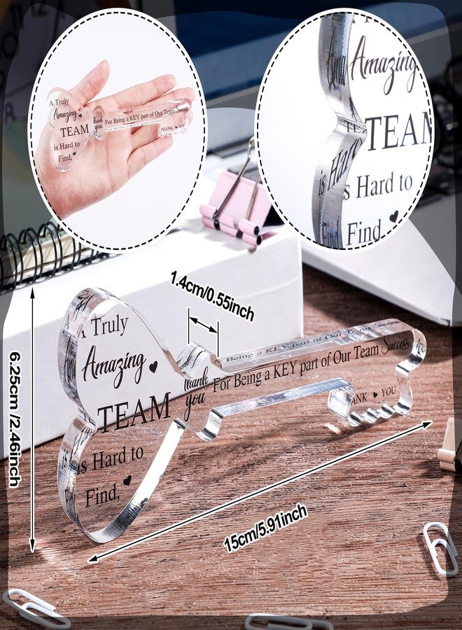 Marsui Boss Gifts Acrylic Boss Day Gifts for Men Women Key Shape Office Leader Going Away Gift for Appreciation Plaque Funny Work Acrylic Desk Sign for Retirement Staff Mentor Birthday Christmas - Image 3