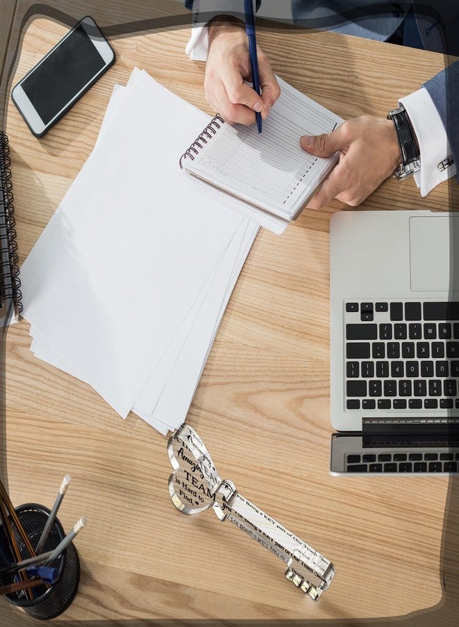 Marsui Boss Gifts Acrylic Boss Day Gifts for Men Women Key Shape Office Leader Going Away Gift for Appreciation Plaque Funny Work Acrylic Desk Sign for Retirement Staff Mentor Birthday Christmas - Image 4