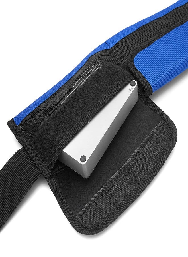 MOOCY MOPHOEXII 4 Neoprene Pocket Scuba Weight Belt，Spear Fishing Nylon-fit for Waist 32" to 52" - Quick-Release Buckle（Blue - Image 3