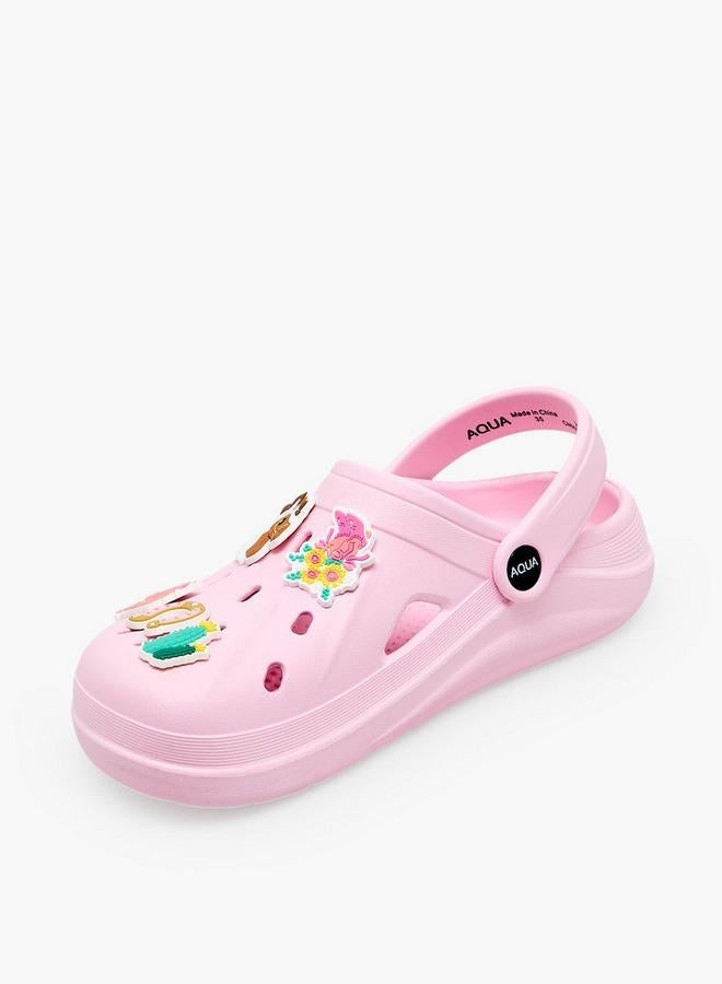 Aqua Girls Western Jibbitz Clogs - Image 4