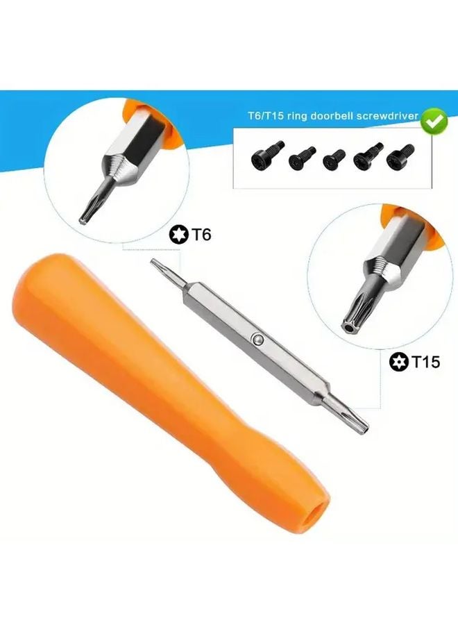 DRADO Doorbell Screwdriver Replacement Set T6 T15 Torx Bit For Video Doorbell Pro Elite - Image 2