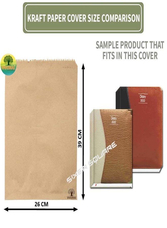 VAAIMAI Brown Kraft Paper Covers 26x39cm for Medical | Pharmacy Hospital – Biodegradable | Tablet Medicine Packaging Bags | FSC Certified Recyclable | (100 Count) Pack of 1 - Image 2