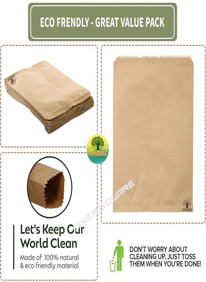 VAAIMAI Brown Kraft Paper Covers 26x39cm for Medical | Pharmacy Hospital – Biodegradable | Tablet Medicine Packaging Bags | FSC Certified Recyclable | (100 Count) Pack of 1 - Image 4