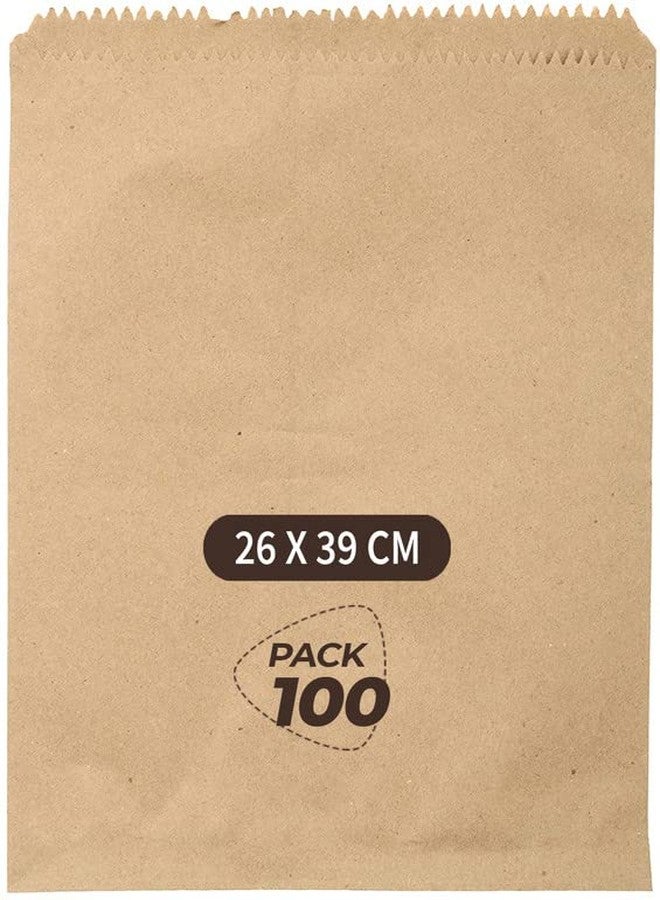VAAIMAI Brown Kraft Paper Covers 26x39cm for Medical | Pharmacy Hospital – Biodegradable | Tablet Medicine Packaging Bags | FSC Certified Recyclable | (100 Count) Pack of 1 - Image 1