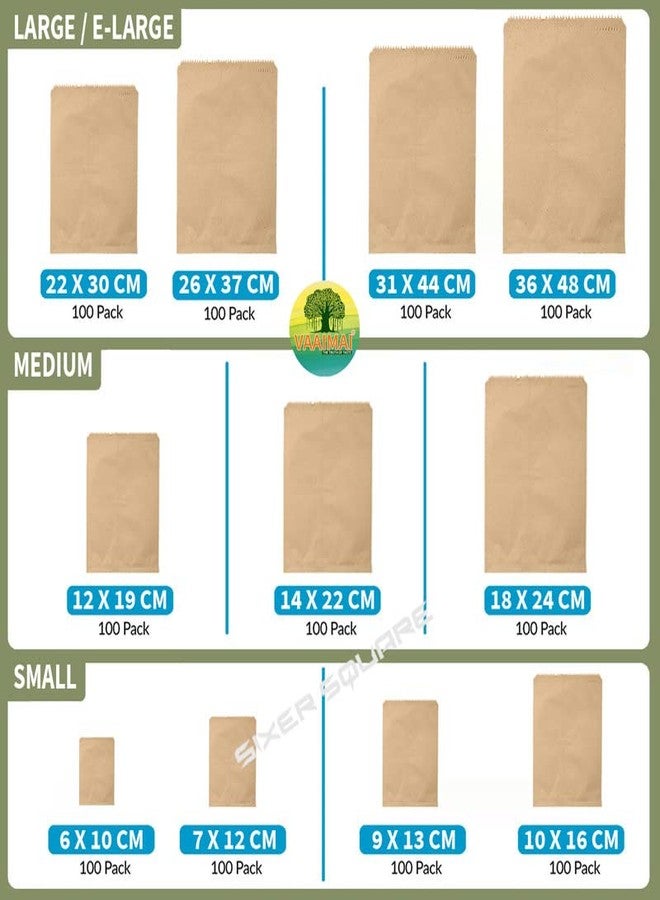 VAAIMAI Brown Kraft Paper Covers 26x39cm for Medical | Pharmacy Hospital – Biodegradable | Tablet Medicine Packaging Bags | FSC Certified Recyclable | (100 Count) Pack of 1 - Image 5