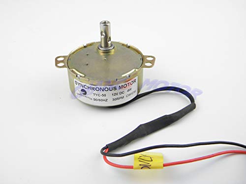 CHANCS محرك متزامن CHANCS TYC-50 12V DC 30/36RPM 4W CW/CCW محرك كهربائي صغير لمروحة DC - Image 2