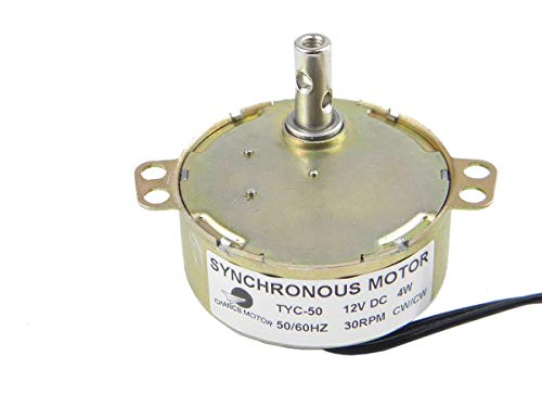 CHANCS محرك متزامن CHANCS TYC-50 12V DC 30/36RPM 4W CW/CCW محرك كهربائي صغير لمروحة DC - Image 5