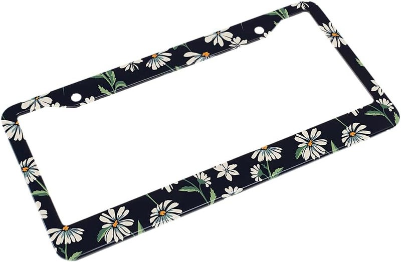 Beabes Daisy Print License Plate Frame - Image 4