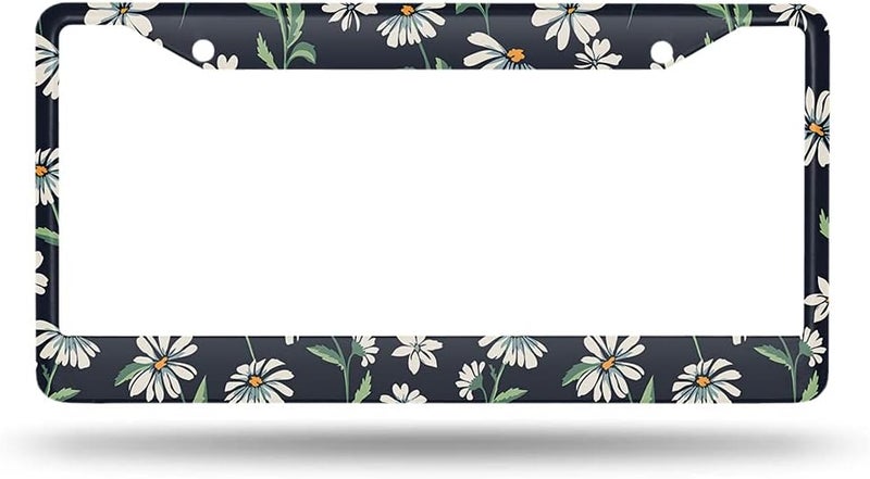 Beabes Daisy Print License Plate Frame - Image 2