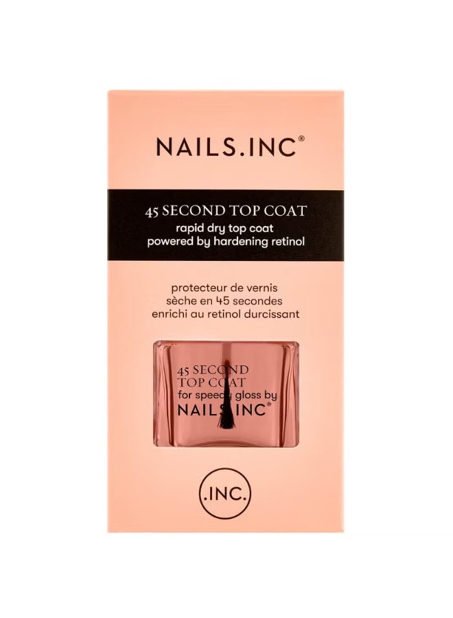 nails inc. 45 Second Rapid Dry Top Coat Powered by Retinol 14ml - Image 2