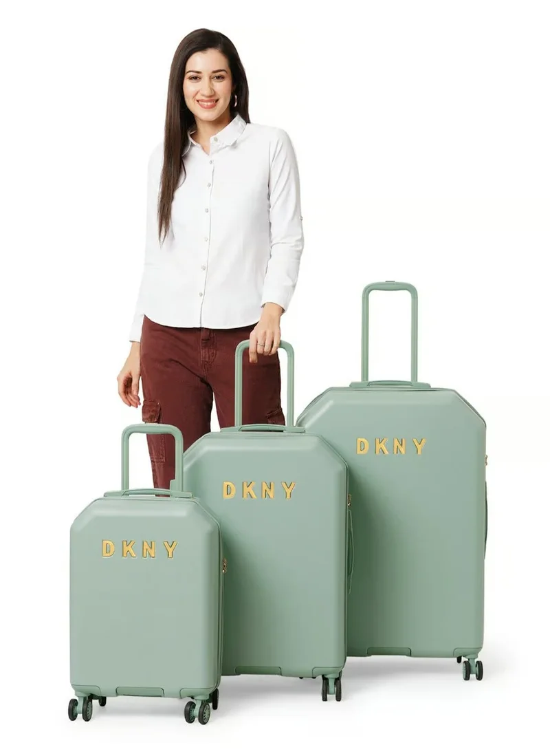DKNY Allure Hardside Luggage on Wheels for Unisex | Ultra Lightweight ABS on with Spinner Wheels 4 Color MINT SAGE