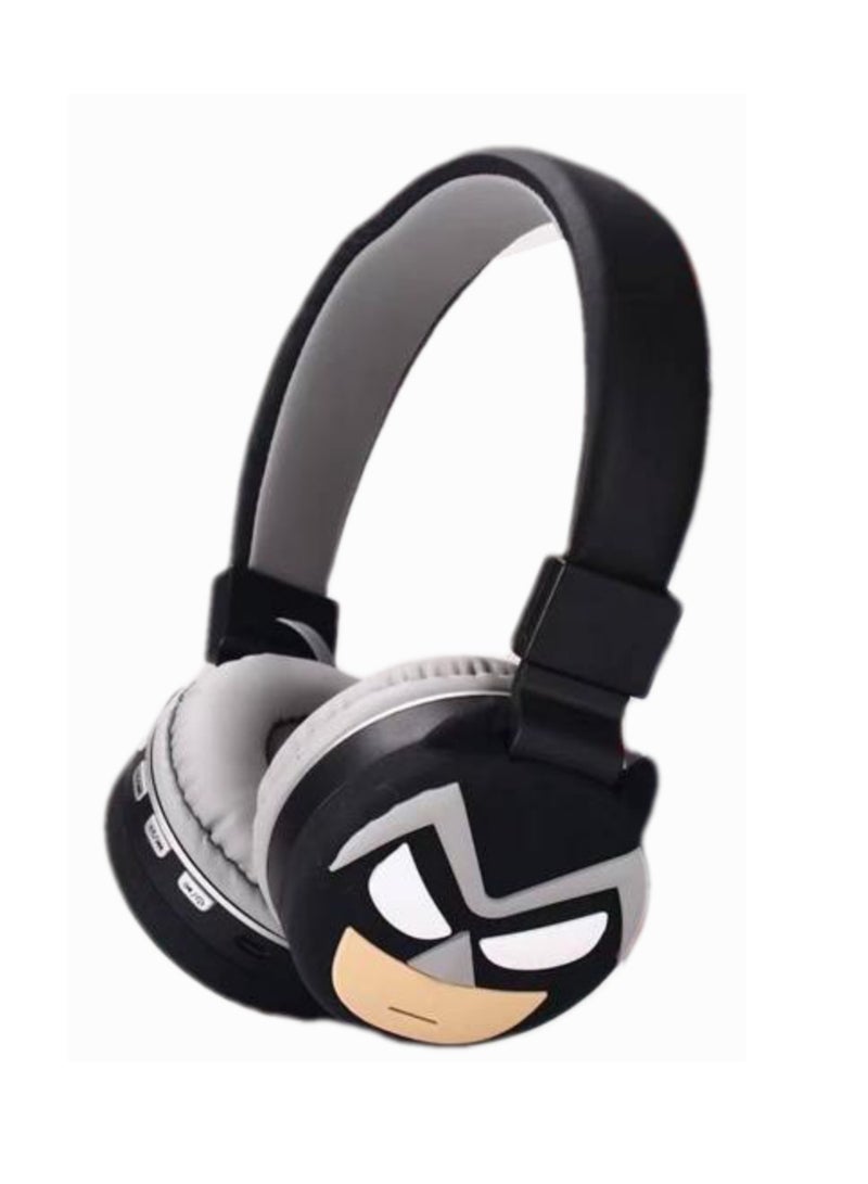 Batman Wireless Bluetooth Headphones for Kids – High-Resolution Sound, 400mAh Battery, 18-Hour Playtime, Built-in Microphone, Volume Control, 3.5mm Jack, 40mm Driver, Black - Image 1