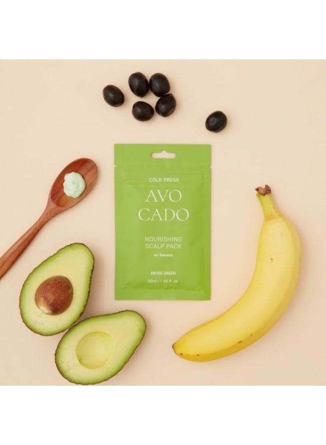Rated Green Cold Press Avocado Nourishing Scalp - Damaged Hair 50ml - Image 3