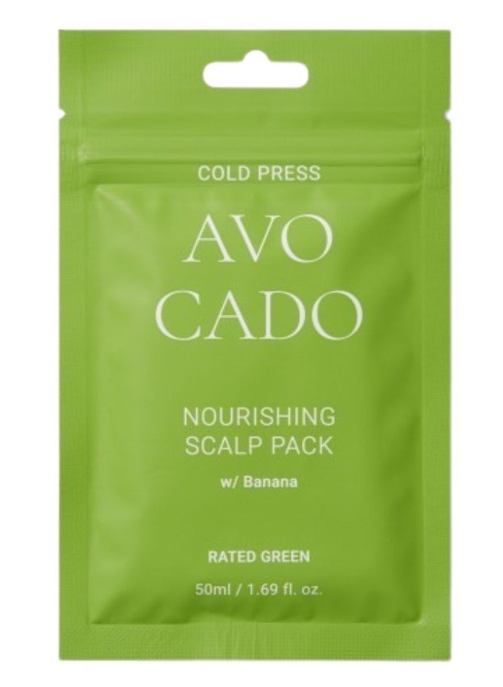 Rated Green Cold Press Avocado Nourishing Scalp - Damaged Hair 50ml - Image 1