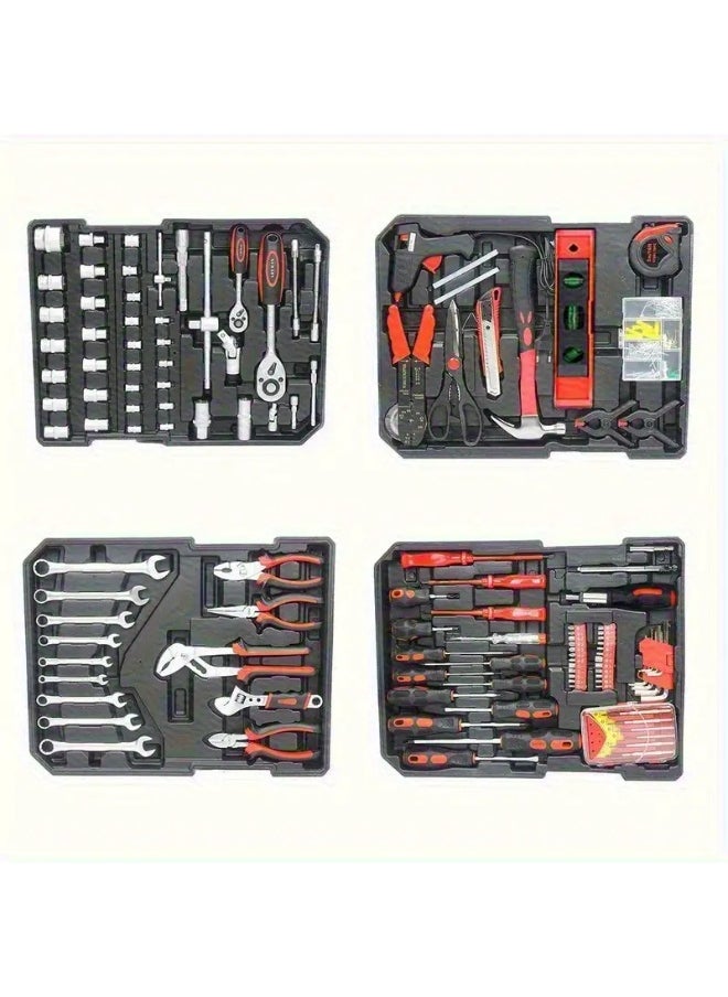 Generic Hi-Spec 124pcs Mechanics Hand Tool Kit Set with Wrenches, Sockets, Pliers, Screwdrivers - Chrome Vanadium Steel Construction for Auto Repair & Home Maintenance  - Image 2