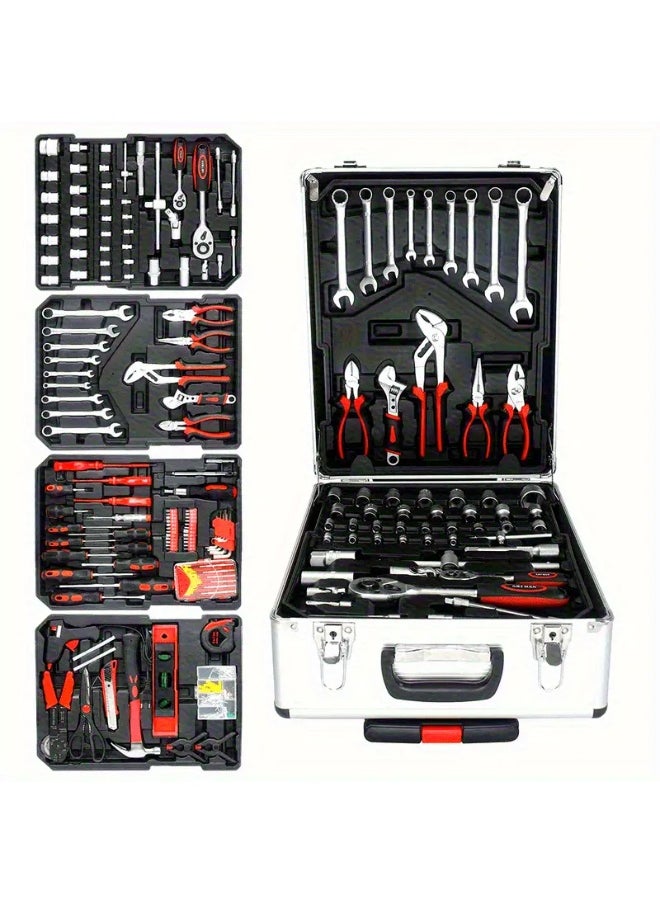 Generic Hi-Spec 124pcs Mechanics Hand Tool Kit Set with Wrenches, Sockets, Pliers, Screwdrivers - Chrome Vanadium Steel Construction for Auto Repair & Home Maintenance  - Image 3