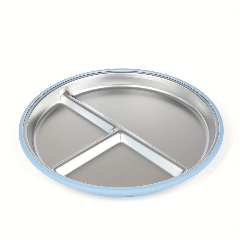 Army Green Suction Plate Stainless Steel Food Grade Safe for Infants Toddlers Dishwasher Safe - Image 3