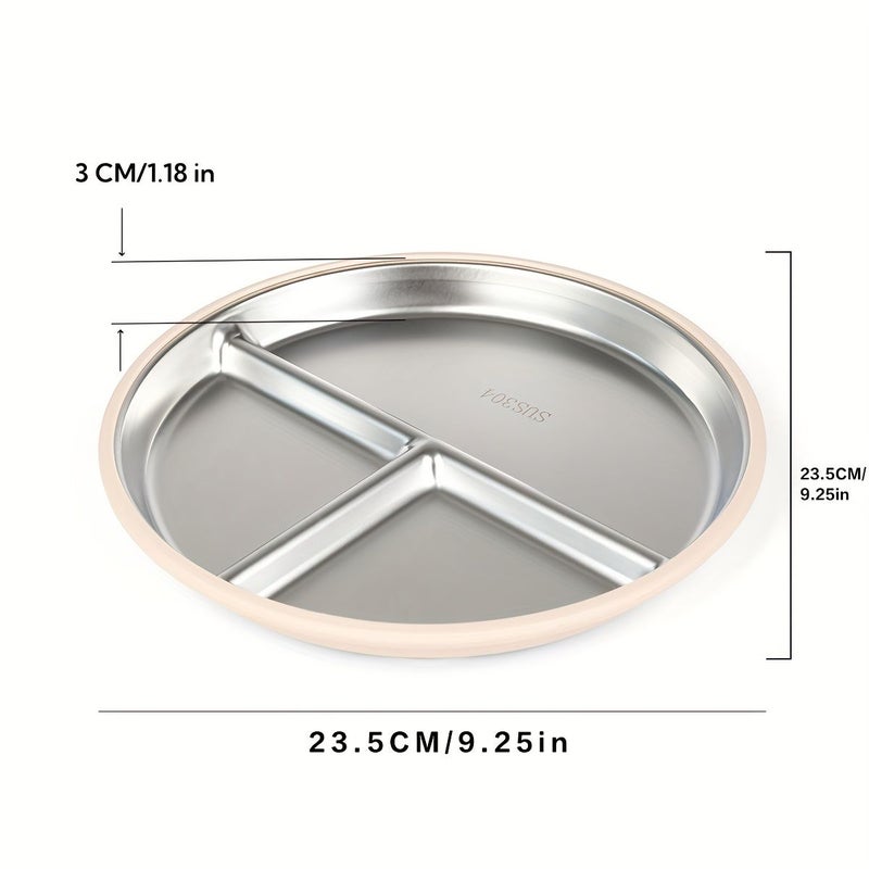Army Green Suction Plate Stainless Steel Food Grade Safe for Infants Toddlers Dishwasher Safe - Image 5