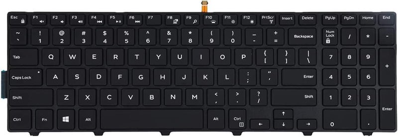 Wefly لوحة مفاتيح لابتوب متوافقة مع سلسلة إنسبيرون 15 3000 5000 3541 3542 3543 3551 3558 5542 5545 5547 5558 5559 (إضاءة خلفية) - Image 5