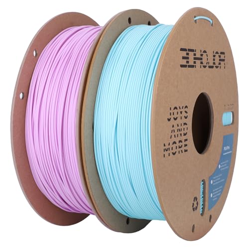 3DHoJor PLA Pro (Plus) Filament 1.75mm, 3D Printer Filament, Cardboard Spool 3D Printing Filament, Dimensional Accuracy +/- 0.03 mm-2 Pack Lilac+Baby Blue - Image 1