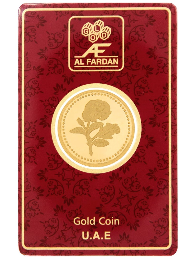 Al Fardan Gold Coin 24K (999.9) 8 Gram Flower – Made in UAE - Image 3