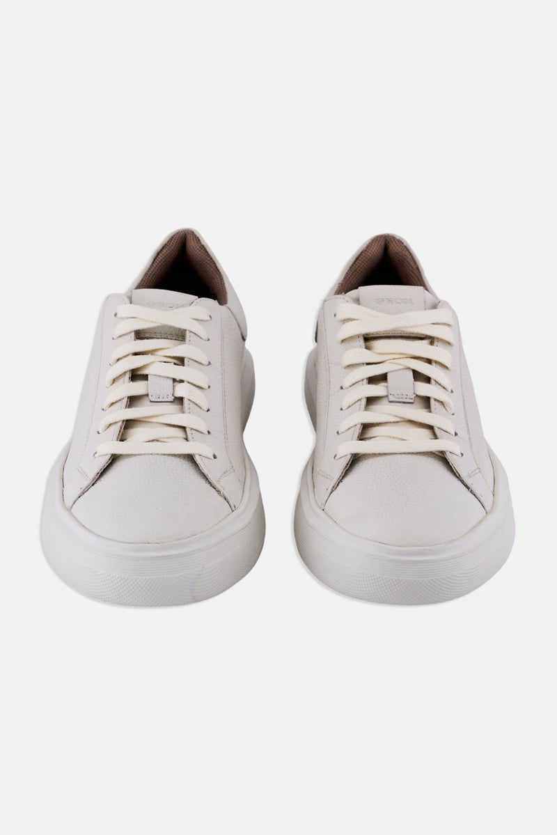 GEOX Men U Deiven A Lace Up Casual Shoe, White  - Image 4