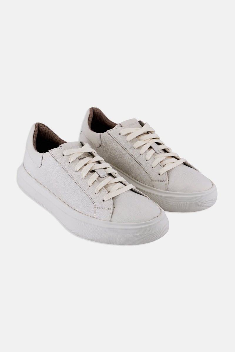 GEOX Men U Deiven A Lace Up Casual Shoe, White  - Image 1