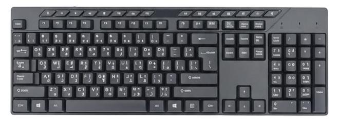 لوحة مفاتيح سلكية K519 USB متعددة الوسائط، تصميم مريح بالحجم الكامل مع أرجل قابلة للتعديل ومفاتيح هادئة للغاية للكتابة المريحة - Image 1