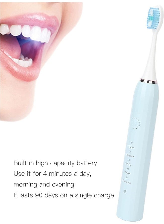 Electric Toothbrush, 5 Adjustable Soft Brush Waterproof Tooth brush for Adults Travel - Image 4