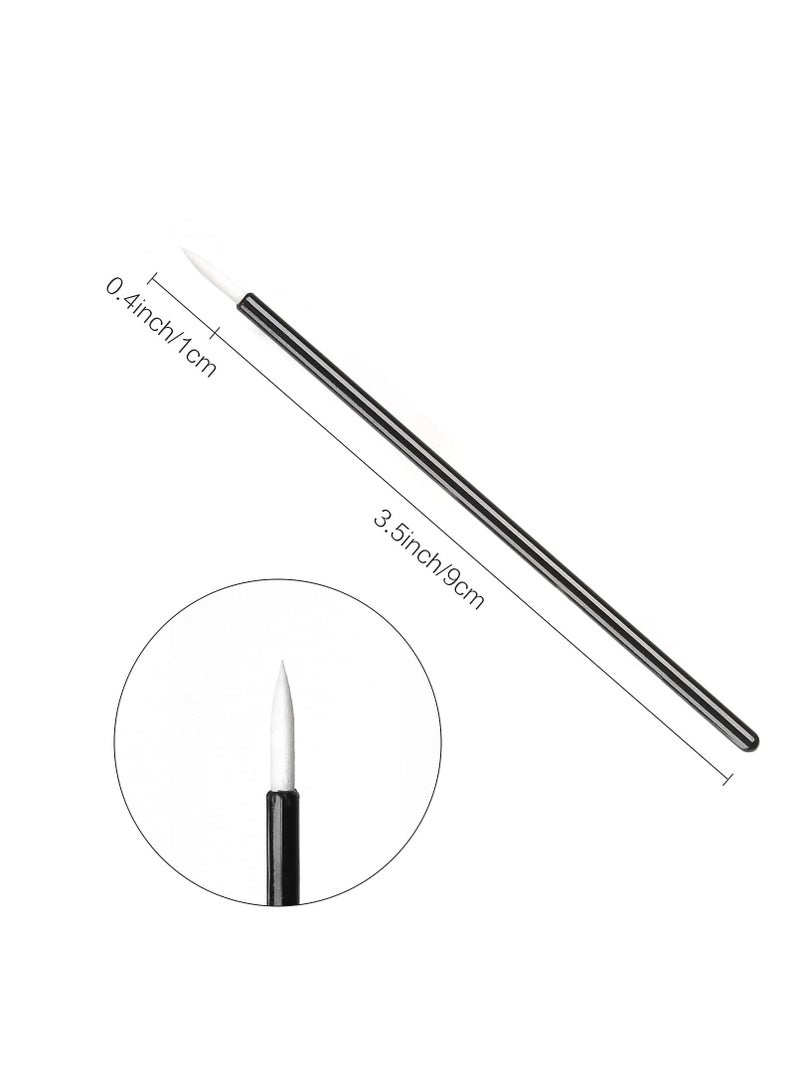 100 Disposable Eyelash Mascara Brushes and Eyeliner Applicators for Quick and Easy Makeup
