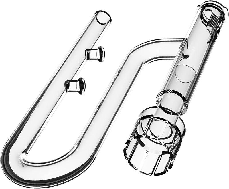 Fzone Aquarium Glass Mini Skimmer Lily Inflow and Outflow Sets for Mini Nano Tanks Filter Pipes(for 1/2inch Tubing) - Image 2