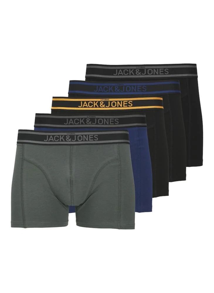 جاك اند جونز 5 Pack Logo Band Trunks
