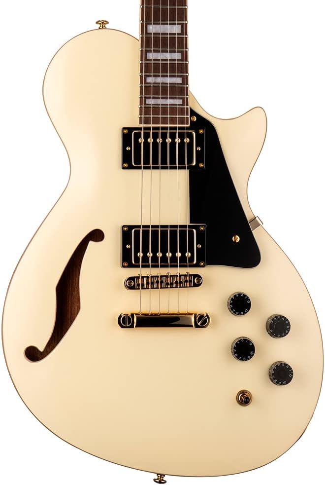 ESP جيتار ESP 6 String LTD Xtone PS1 شبه مجوف أبيض عتيق يمين XPS1VW - Image 1