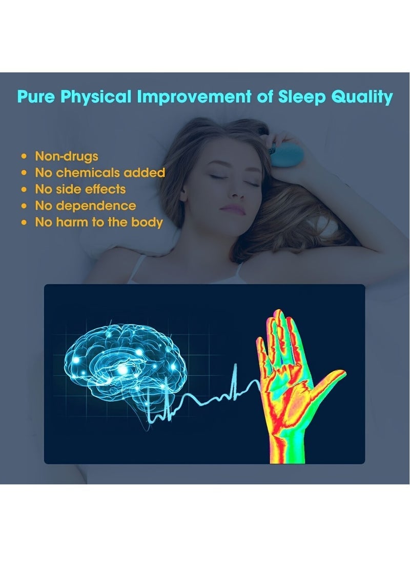 Generic Handheld Sleep Device, Anxiety And Stress Relief, Improve Deep Sleep, Relaxation, Perfect Gift For Relaxation And Stress Relief, Insomnia For Adults, Portable Sleep Device (White)  - Image 5