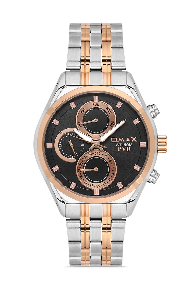 OMAX Men's Wrist-Watch | Analog | Stainless Steel Band | Elegant Design - Image 1
