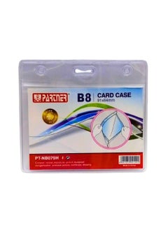 PARTNER ID Card Holders Waterproof Clear Plastic Perfect for Credit Cards, ID Swipe Cards, Key Cards, and Driver's License PVC Material (Pack of 10)  - Image 2