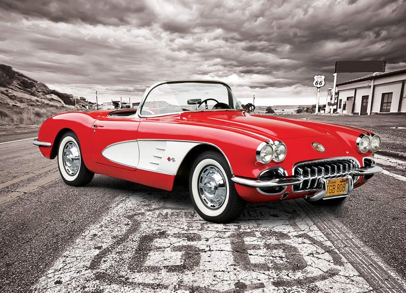 eurographics Driving Down Route 66-1959 Corvette - Image 2