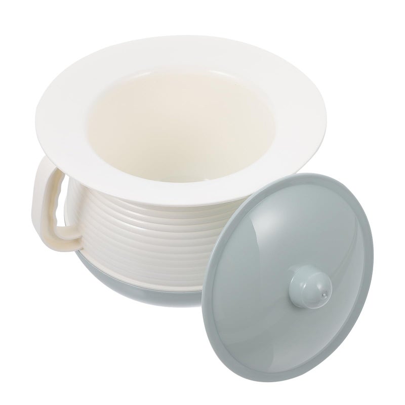 Portable Plastic Urinal Pot with Lid for Elderly Travel and Home Use - Image 2