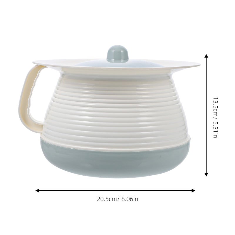 Portable Plastic Urinal Pot with Lid for Elderly Travel and Home Use - Image 3