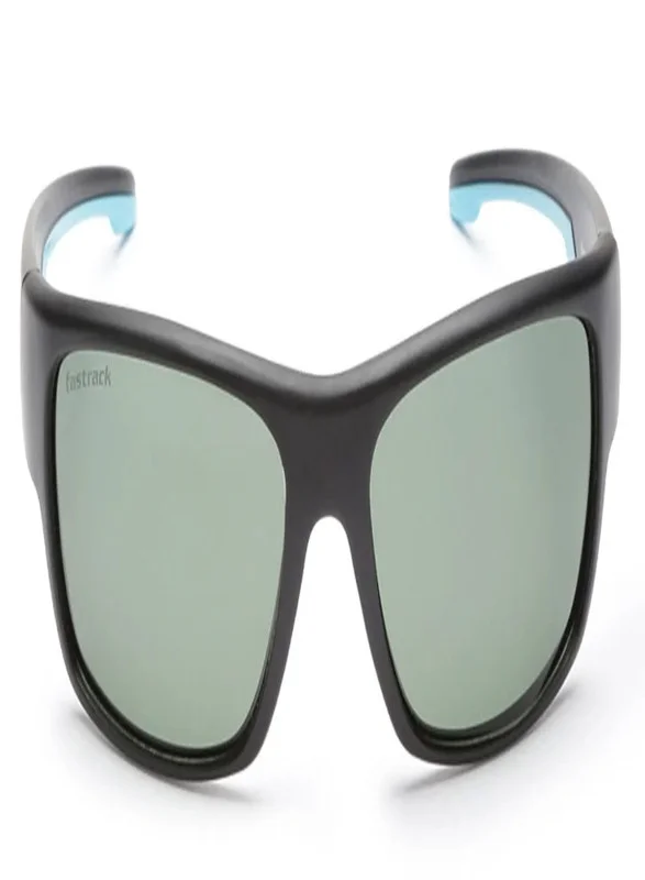 fastrack Black Wraparound Men Sunglasses (P314GR2P|60)