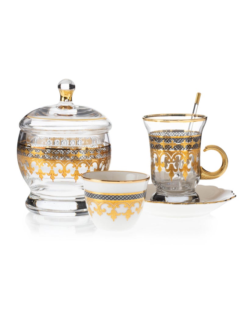 Gold Crystal Tea And Coffee Set 50 Pieces Black And Gold Decoration - pzsku/ZEB8033ACCF428349E943Z/45/_/1671457947/75a1b057-3a85-4e45-9fd9-c82c15d929a1