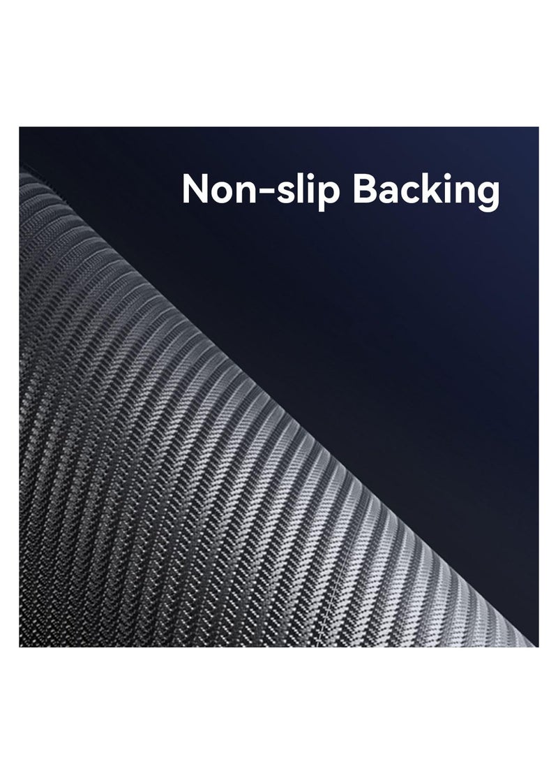 ECVV وسادة ماوس ألعاب ECVV XL - وسادة ماوس كبيرة 80 × 30 سم مع قاعدة مطاطية مضادة للانزلاق للوحة المفاتيح والفأرة، للمنزل والمكتب (زهر الكرز الأسود الموجي) - Image 5