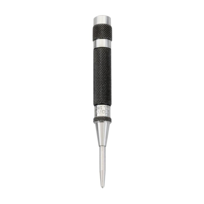 Starrett Automatic Center Punch with Hardened Steel Metal  100mm Length 11mm Punch Diameter Tapered Point  18AA - Image 1