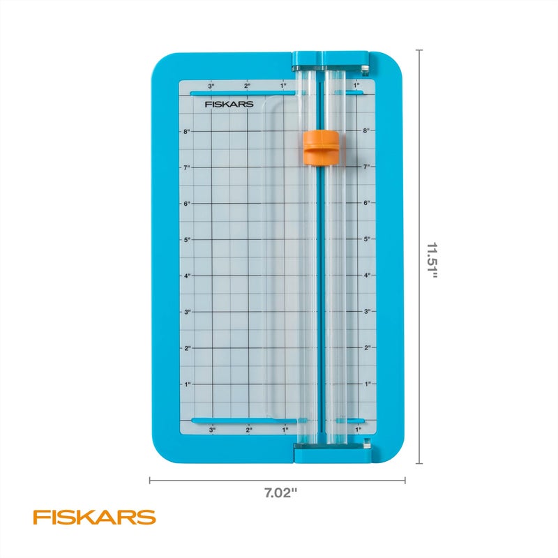 Fiskars Kids Junior Paper Trimmer â€“ Turquoise Safe and Easy Paper Cutter for Crafting and School Projects 7 x 11.5 Inches - Image 3
