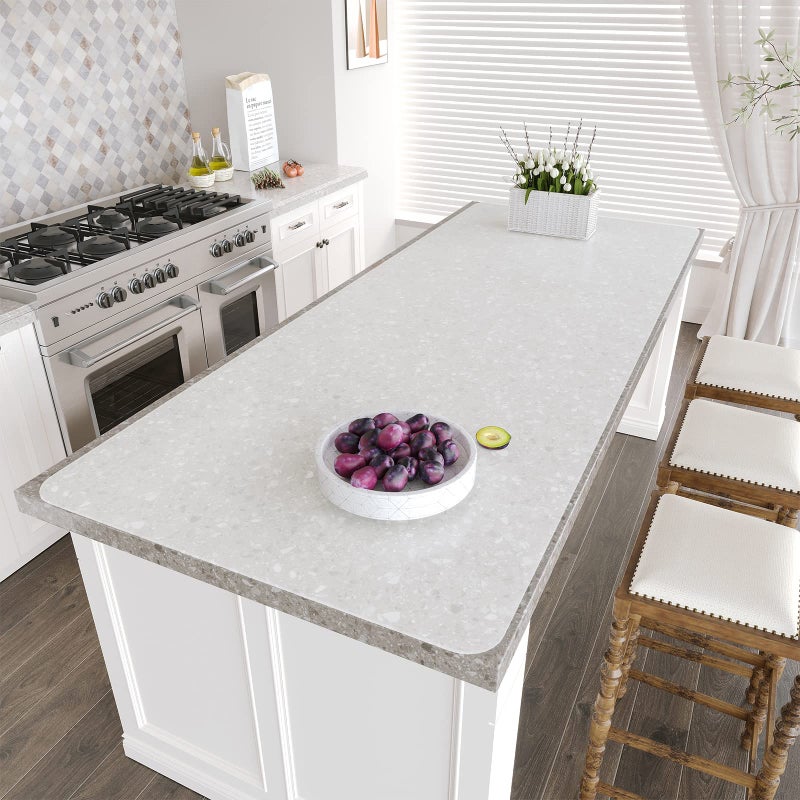 Warome Silicone Mat787x 236 Heat Resistant Mats for CountertopExtra Large Countertop Protector Mat Cuttable Kitchen Counter Mat Silicone Mats for Kitchen CounterCrafts White Translucent