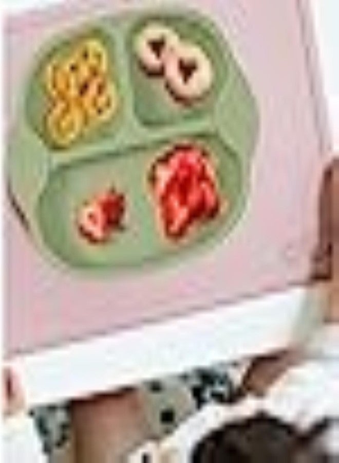 ONICORN® Silicone Unbreakable Dish for Baby Feeding, Suction Design for Toddler, Non-Slip, Non-Toxic, BPA Free, Dishwasher and Microwave Safe (Baby Dish Green 1 PCS) - Image 5