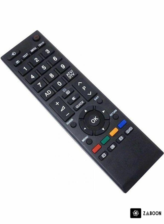 Zaboon Remote Control Suitable for Toshiba TVs Black